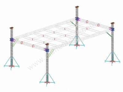 铝合金管(guan)桁架搭建舞台灯光架的正确方法